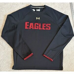 Boston College Under Armour Sweater Large BC Eagles Embroidered Team Issued EUC